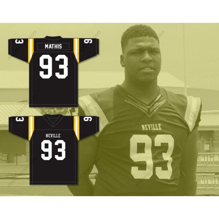 CUSTOM ANY Name Number PHIDARIAN MATHIS 93 NEVILLE HIGH SCHOOL TIGERS Football Jersey Top Stitched S-6XL