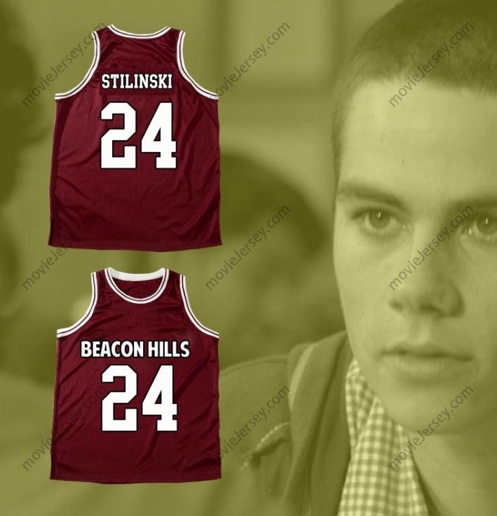 CUSTOM ANY Name Number STILES STILINSKI 24 BEACON HILLS BASKETBALL JERSEY TEEN WOLF Top Stitched S-6XL