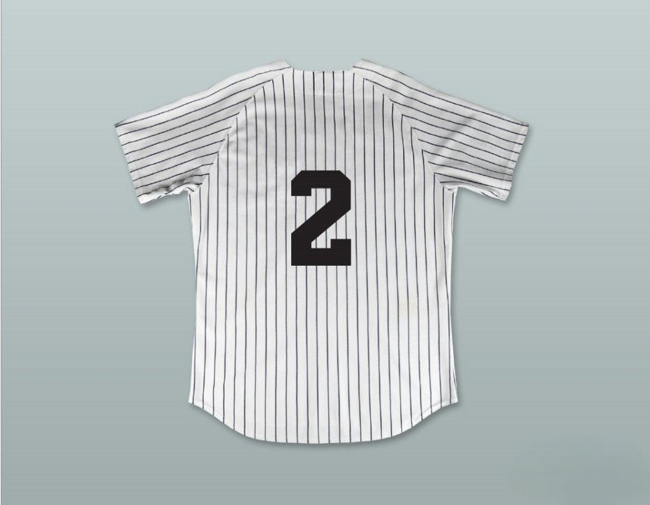 Custom Any Name Number JERRY SEINFELD 2 IMPROV WHITE PINSTRIPED BASEBALL JERSEY 'THE UNDERSTUDY' Top Stitched S-6XL