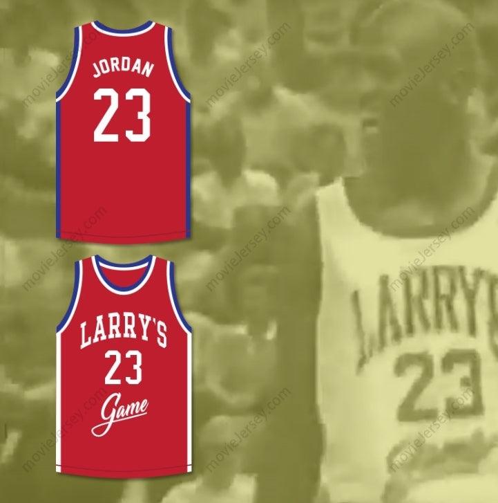 CUSTOM ANY Name Number MICHAEL  23 LARRY'S GAME RED BASKETBALL JERSEY 1988 CHARITY EVENT Top Stitched S-6XL
