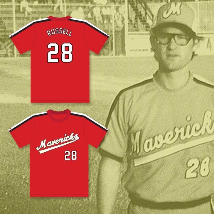 Custom Any Name Number KURT RUSSELL 28   RED BASEBALL JERSEY THE BATTERED BASTARDS OF BASEBALL Top Stitched S-6XL