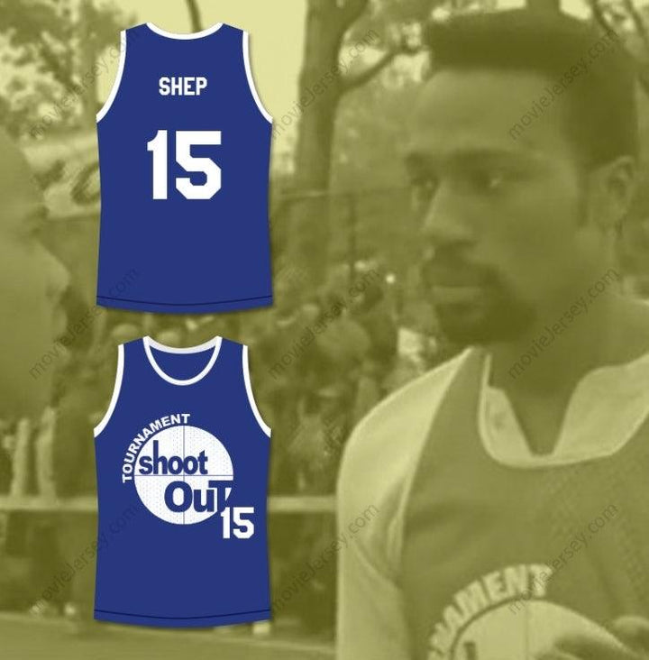 CUSTOM ANY Name Number THOMAS 'SHEP' SHEPARD 15 TOURNAMENT SHOOT OUT BOMBERS BASKETBALL JERSEY ABOVE THE RIM Top Stitched S-6XL