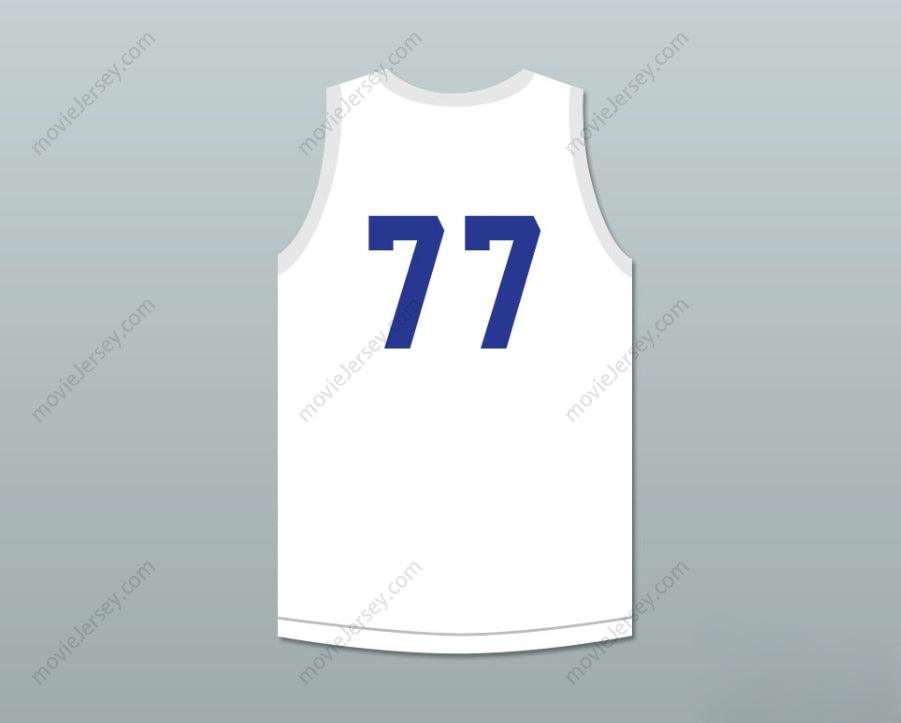 CUSTOM ANY Name Number SENIORS 77 WHITE BASKETBALL JERSEY Top Stitched S-6XL