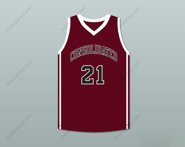 CUSTOM ANY Name Number PLAYER 21 A&M CONSOLIDATED HIGH SCHOOL TIGERS MAROON BASKETBALL JERSEY Top Stitched S-6XL