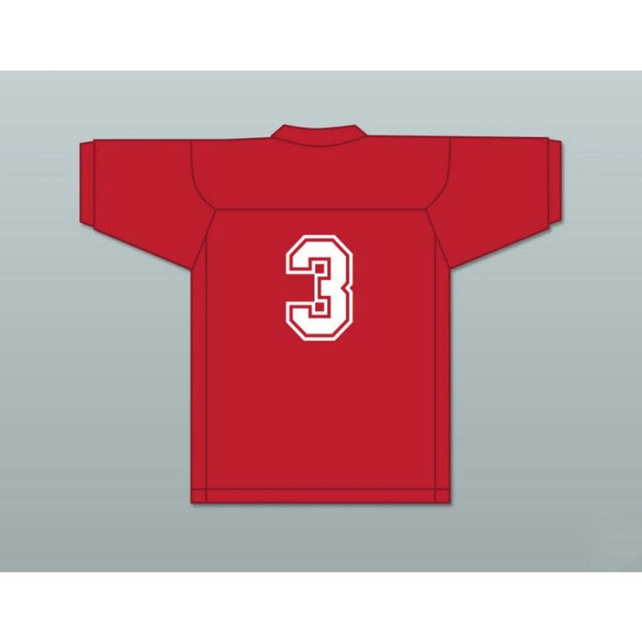CUSTOM ANY Name Number MITCHELL 3 PUTNAM BADGERS HIGH SCHOOL RED Football Jersey Top Stitched S-6XL