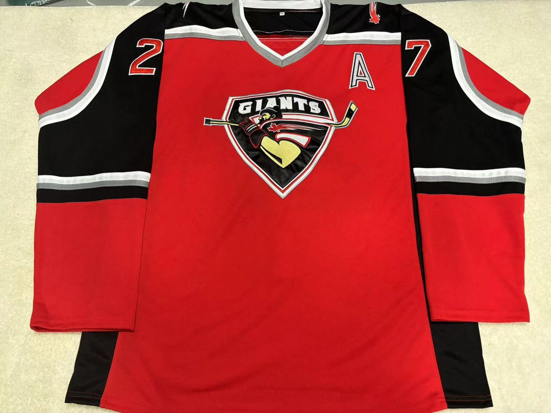 Custom Any Name Number MILAN LUCIC VANCOUVER GIANTS HOCKEY JERSEY Stitched Top Stitched S-6XL