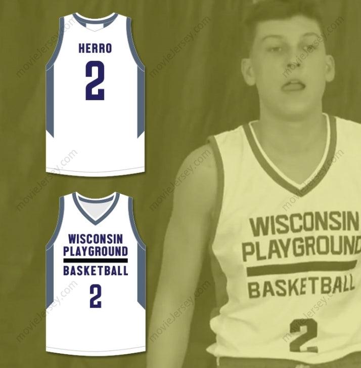 CUSTOM ANY Name Number TYLER HERRO 2  PLAYGROUND BASKETBALL WHITE BASKETBALL JERSEY Top Stitched S-6XL