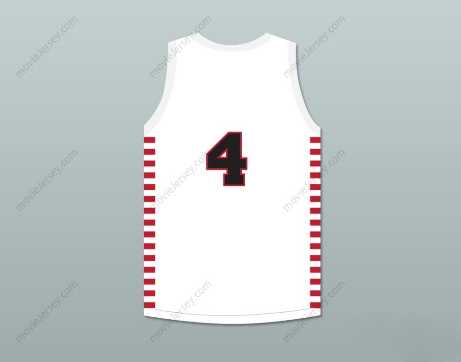 CUSTOM ANY Name Number DINO MARTIN 4 PROVIDENCE STEAMROLLERS WHITE BASKETBALL JERSEY 1 Top Stitched S-6XL
