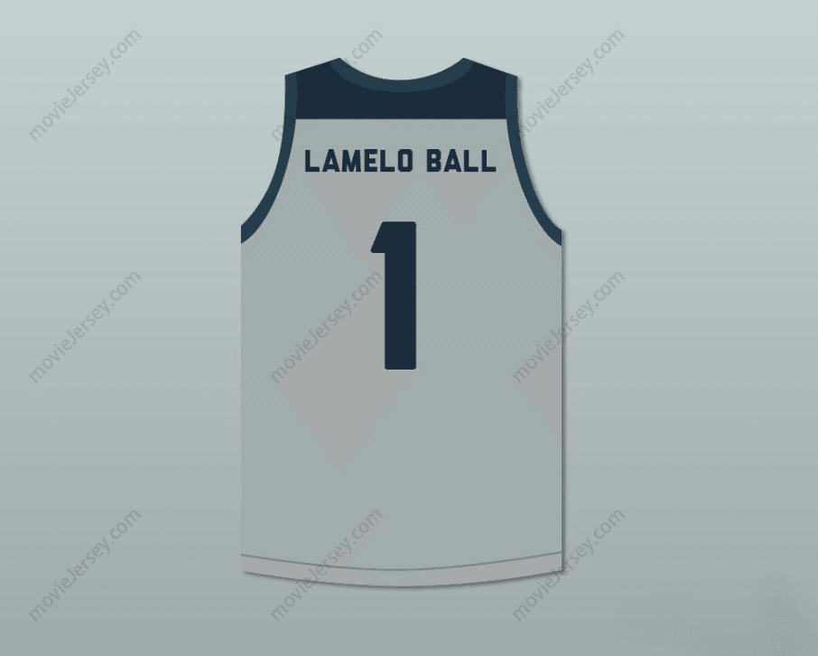 CUSTOM ANY Name Number LAMELO BALL 1   HUSKIES GRAY BASKETBALL JERSEY Top Stitched S-6XL