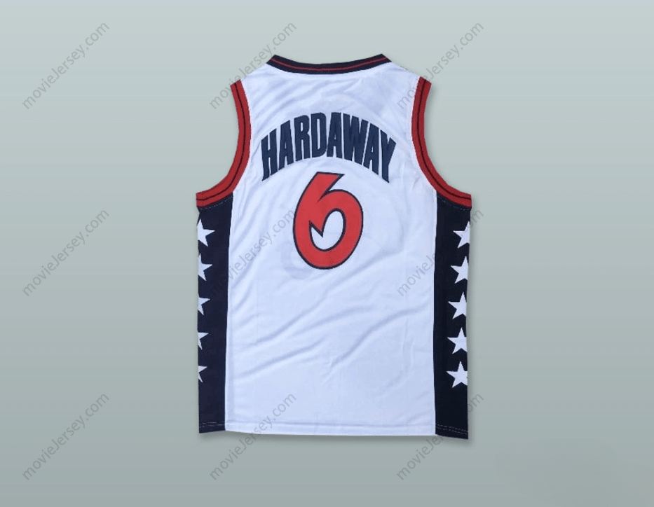 CUSTOM ANY Name Number 1996 PENNY HARDAWAY 6 USA TEAM HOME BASKETBALL JERSEY Top Stitched S-6XL