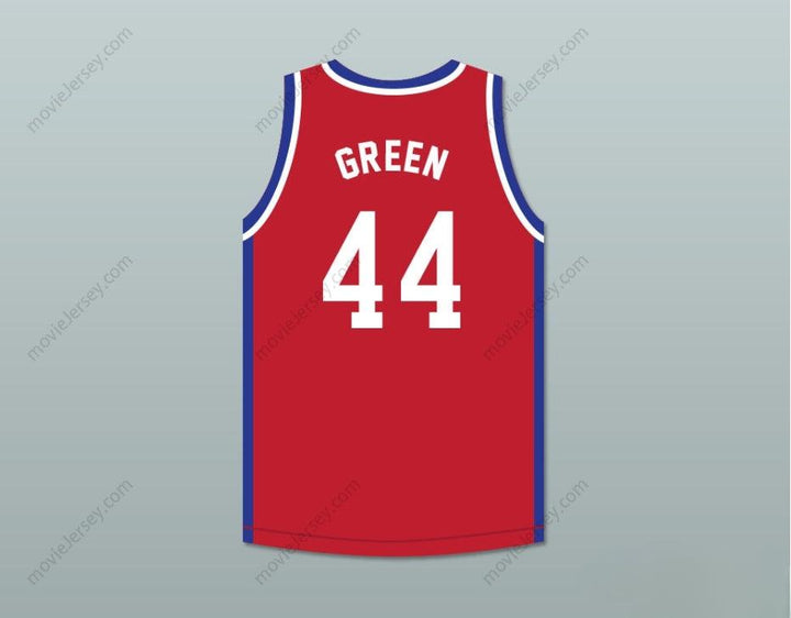 CUSTOM ANY Name Number SIDNEY GREEN 44 LARRY'S GAME RED BASKETBALL JERSEY 1988 CHARITY EVENT Top Stitched S-6XL