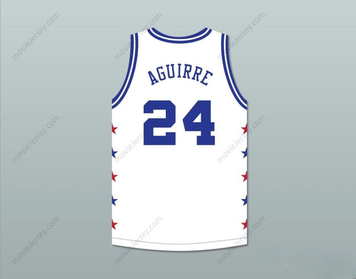 CUSTOM ANY Name Number MARK AGUIRRE 24 MAGIC JOHNSON ALL STAR GAME WHITE BASKETBALL JERSEY 1988 MIDSUMMER NIGHT'S MAGIC CHARITY EVENT Top Stitched S-6XL
