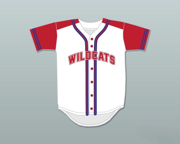 Custom Any Name Number CHAD DANFORTH 8 EAST HIGH SCHOOL WILDCATS BASEBALL JERSEY DESIGN 1 Top Stitched S-6XL