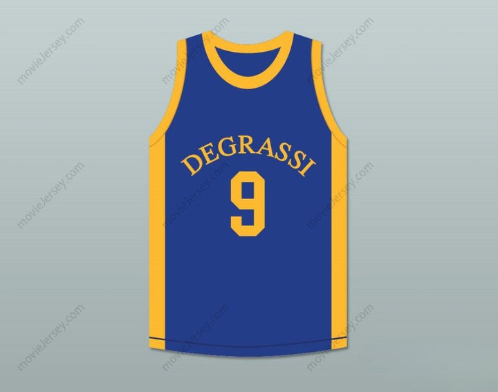 CUSTOM ANY Name Number DRAKE 9 DEGRASSI COMMUNITY SCHOOL PANTHERS BASKETBALL JERSEY Top Stitched S-6XL