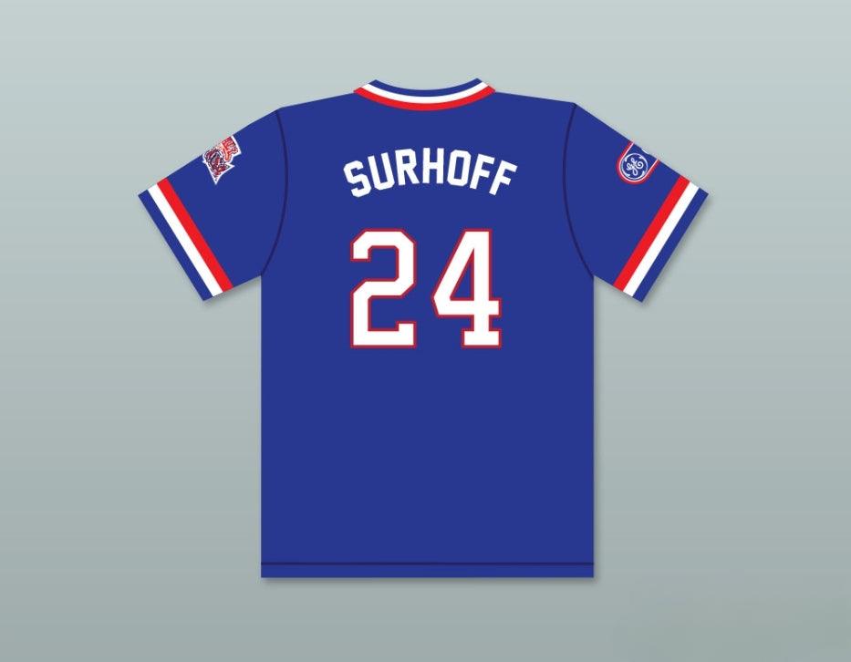 Custom Any Name Number B.J. SURHOFF 24 1984 USA TEAM BLUE BASEBALL JERSEY Top Stitched S-6XL