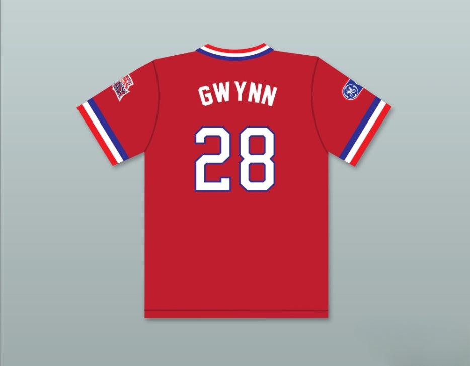 Custom Any Name Number CHRIS GWYNN 28 1984 USA TEAM RED BASEBALL JERSEY Top Stitched S-6XL