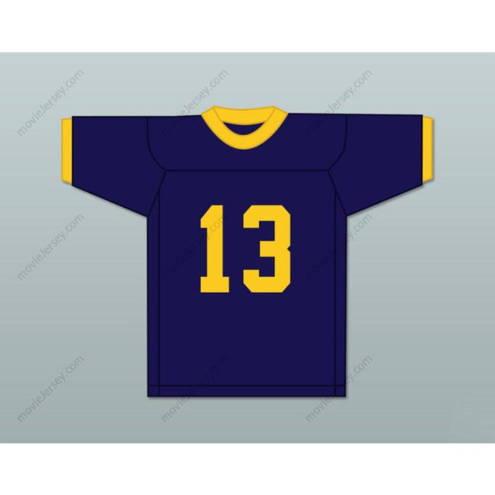 CUSTOM ANY Name Number JOE MONTANA 13 RINGGOLD HIGH SCHOOL RAMS NAVY BLUE FOOTBALL JERSEY Top Stitched S-6XL