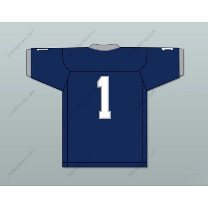 CUSTOM ANY Name NAVY BLUE KENNETH GAINWELL 1 YAZOO COUNTY HIGH SCHOOL PANTHERS FOOTBALL JERSEY Top Stitched S-6XL
