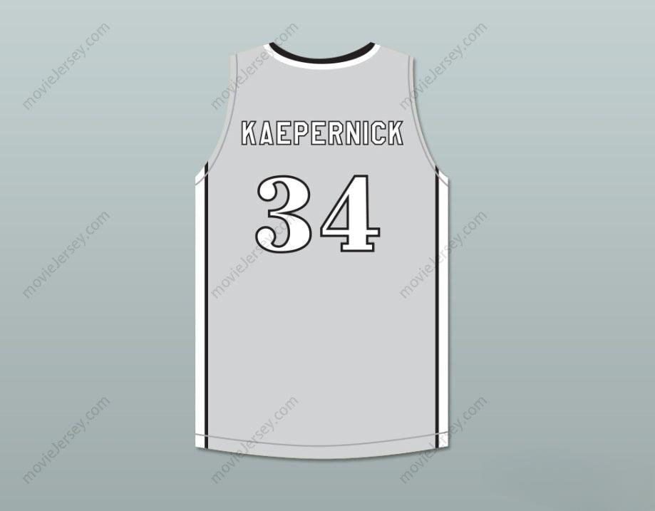 CUSTOM ANY Name Number COLIN KAEPERNICK 34 JOHN H. PITMAN HIGH SCHOOL PRIDE GRAY BASKETBALL JERSEY 2 Top Stitched S-6XL