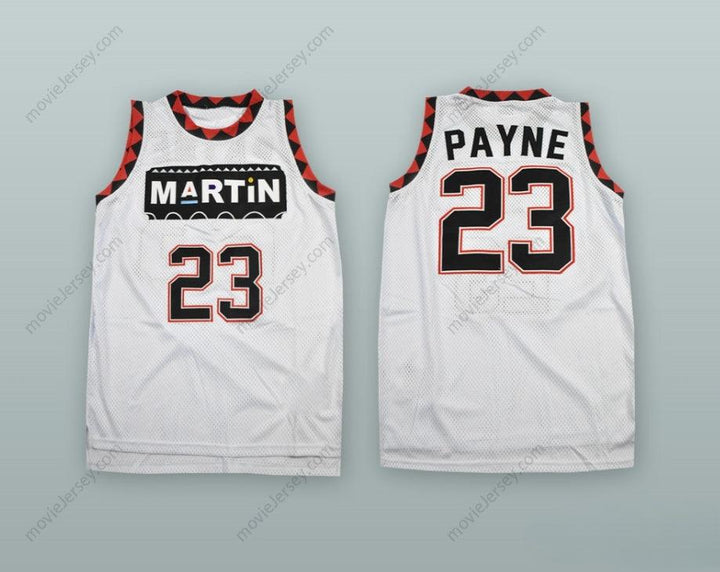 CUSTOM ANY Name Number MARTIN PAYNE 23 WHITE BASKETBALL JERSEY Top Stitched S-6XL