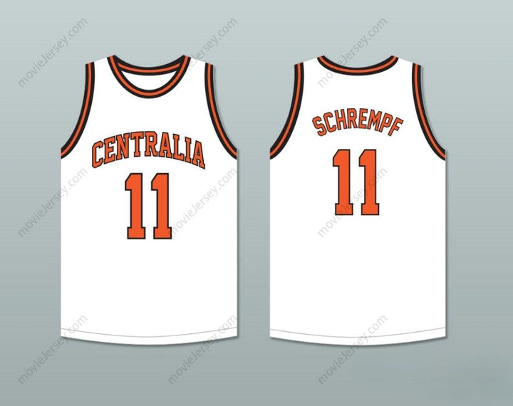 CUSTOM ANY Name Number DETLEF SCHREMPF 11  HIGH SCHOOL TIGERS WHITE BASKETBALL JERSEY 1 Top Stitched S-6XL