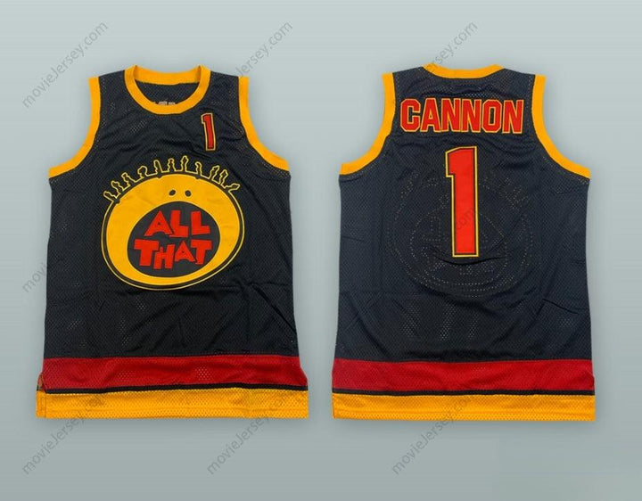 CUSTOM ANY Name Number NICK CANNON 1 ALL THAT BASKETBALL JERSEY Top Stitched S-6XL
