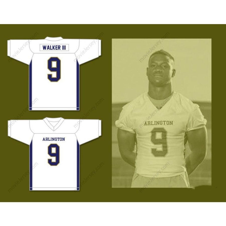 CUSTOM ANY Name Number KENNETH WALKER III 9 ARLINGTON HIGH SCHOOL Football Jersey Top Stitched S-6XL