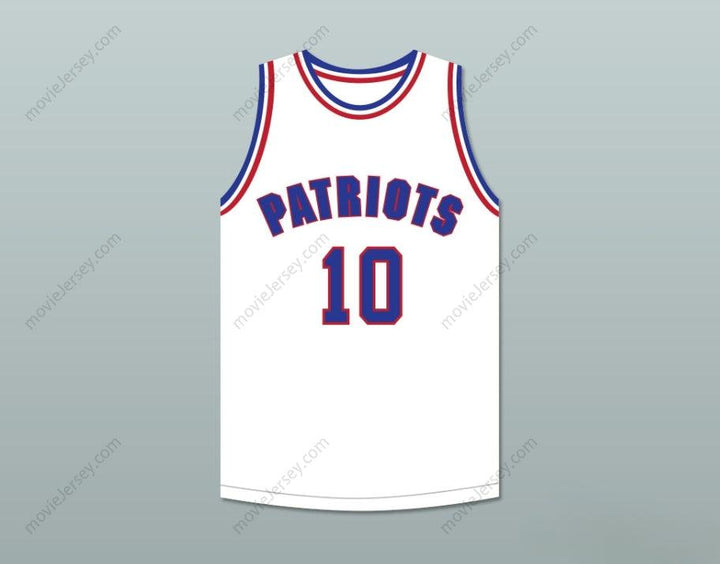 CUSTOM ANY Name Number JACOB 10 WILL FOSTER HIGH SCHOOL PATRIOTS WHITE BASKETBALL JERSEY THE RED SNEAKERS Top Stitched S-6XL