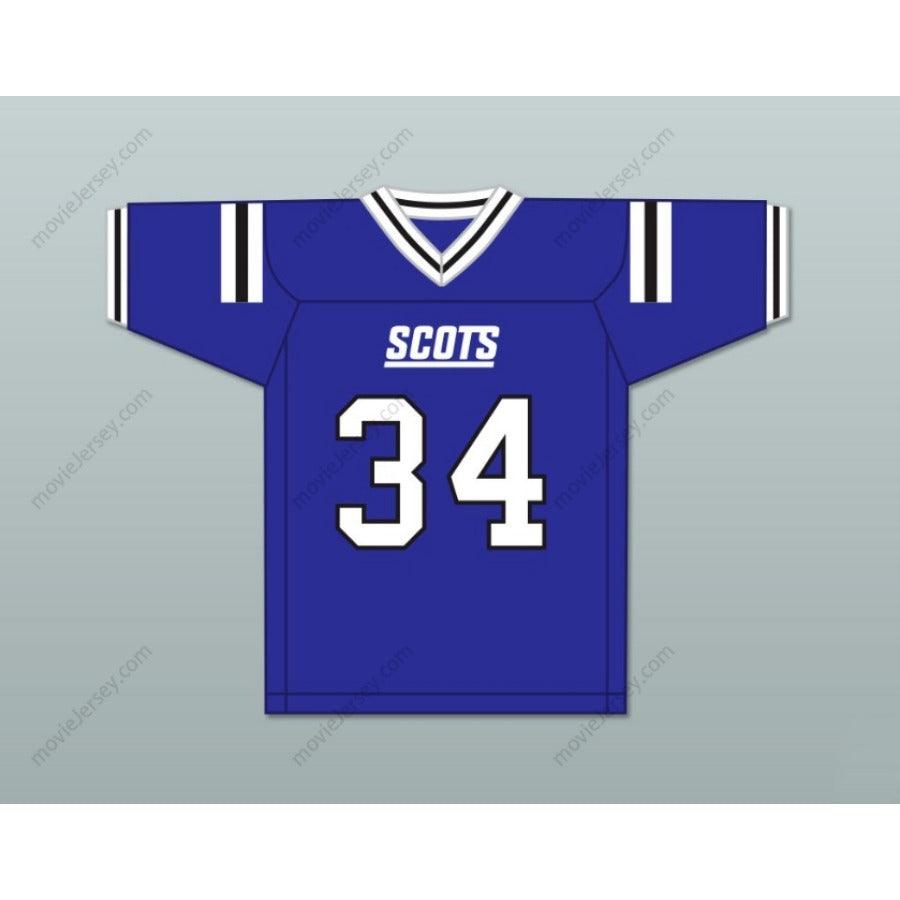 CUSTOM ANY Name Number ZAMIR WHITE 34 SCOTLAND HIGH SCHOOL FIGHTING SCOTS Football Jersey Top Stitched S-6XL