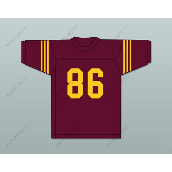 CUSTOM ANY Name Number REGGIE WHITE 86 HOWARD SCHOOL OF ACADEMICS AND TECHNOLOGY HUSTLIN TIGERS MAROON FOOTBALL JERSEY Top Stitched S-6XL