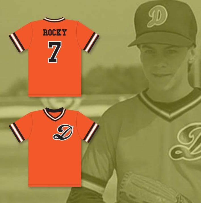 Custom Any Name Number SAMUEL 'ROCKY' DOUGLAS 7 DRAGONS BASEBALL JERSEY Top Stitched S-6XL