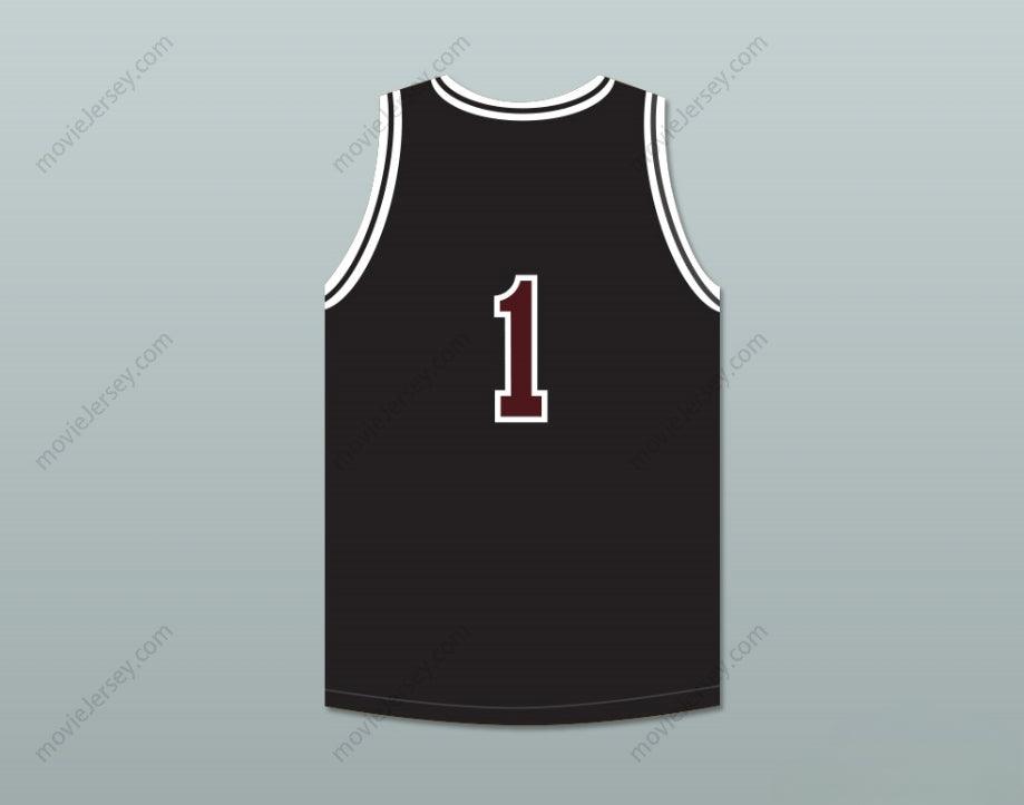 CUSTOM ANY Name Number GIL 1  HIGH SCHOOL BLACK BASKETBALL JERSEY Top Stitched S-6XL