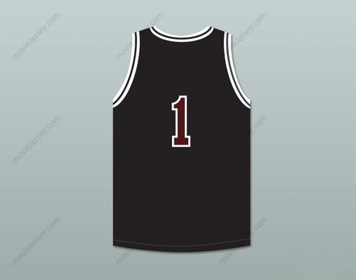 CUSTOM ANY Name Number GIL 1  HIGH SCHOOL BLACK BASKETBALL JERSEY Top Stitched S-6XL