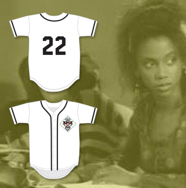 Custom Any Name Number HOLLY ROBINSON 22 SALAMANDERS BASEBALL JERSEY 1ST ANNUAL ROCK N' JOCK DIAMOND DERBY 1990 Top Stitched S-6XL
