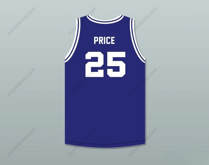 CUSTOM ANY Name Number MARK PRICE 25 ENID HIGH SCHOOL PLAINSMAN NAVY BLUE BASKETBALL JERSEY 2 Top Stitched S-6XL