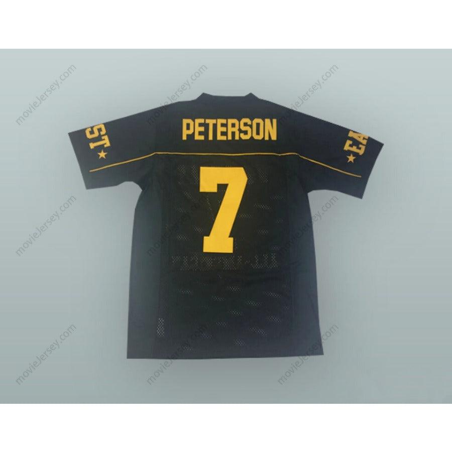 CUSTOM ANY Name Number PATRICK PETERSON 7 U.S. ARMY HIGH SCHOOL ALL-AMERICAN EAST BLACK FOOTBALL JERSEY Top Stitched S-6XL