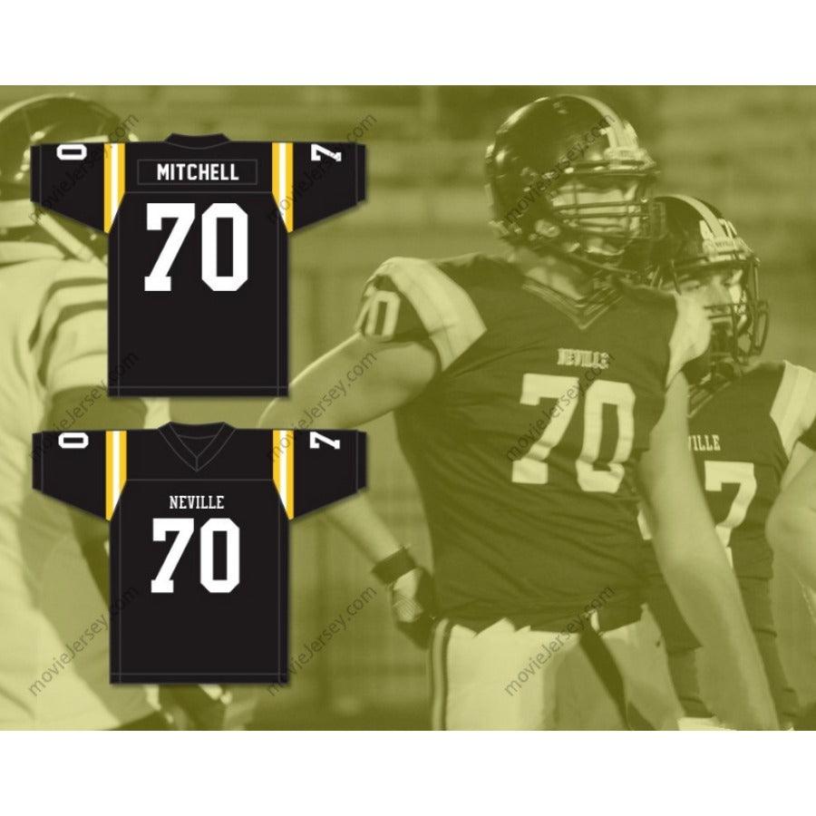 CUSTOM ANY Name Number MAX MITCHELL 70 NEVILLE HIGH SCHOOL TIGERS Football Jersey Top Stitched S-6XL