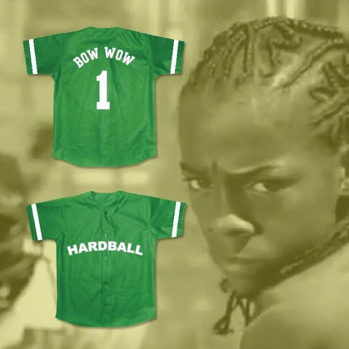 Custom Any Name Number LIL' BOW WOW 1 HARDBALL BASEBALL JERSEY THEME SONG Top Stitched S-6XL