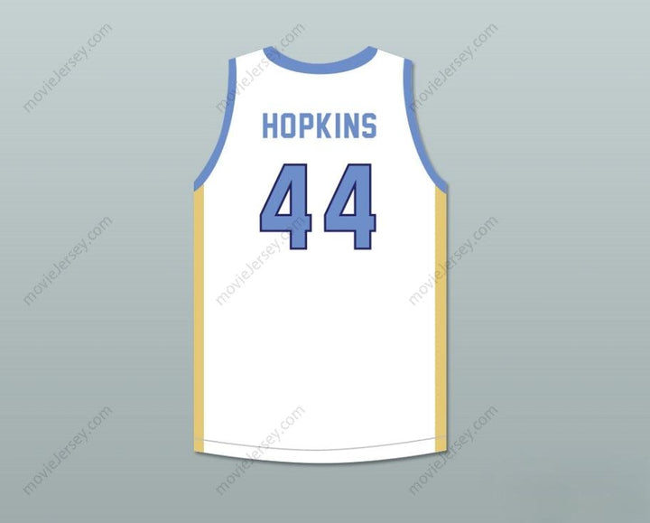 CUSTOM ANY Name Number DEANDRE HOPKINS 44 D. W. DANIEL HIGH SCHOOL LIONS WHITE BASKETBALL JERSEY Top Stitched S-6XL
