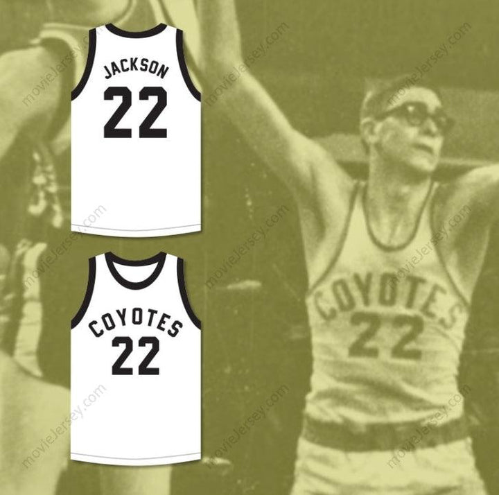 CUSTOM ANY Name Number PHIL JACKSON 22  HIGH SCHOOL COYOTES WHITE BASKETBALL JERSEY Top Stitched S-6XL