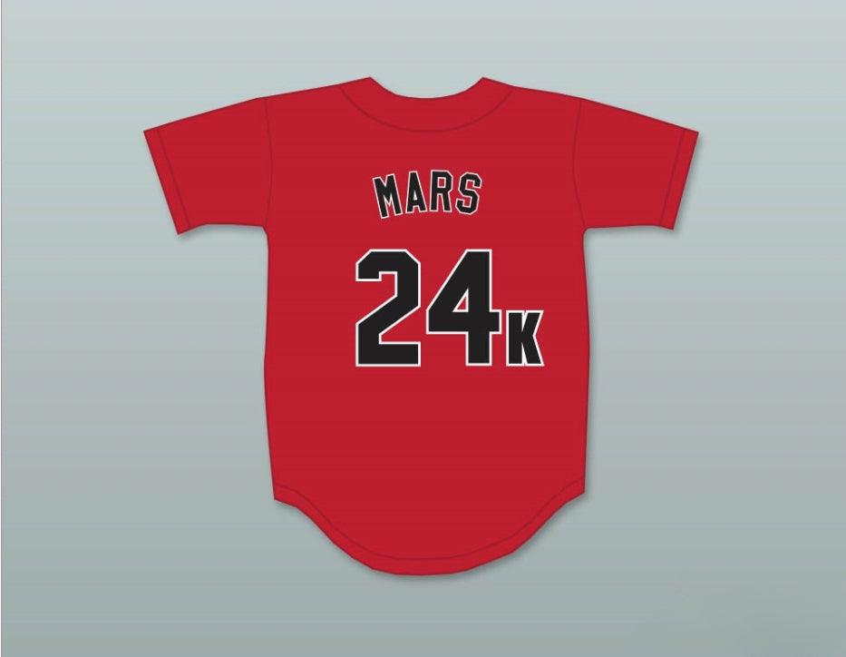 Custom Any Name Number MARS 24K HOOLIGANS RED BASEBALL JERSEY Top Stitched S-6XL