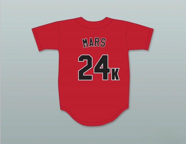 Custom Any Name Number MARS 24K HOOLIGANS RED BASEBALL JERSEY Top Stitched S-6XL