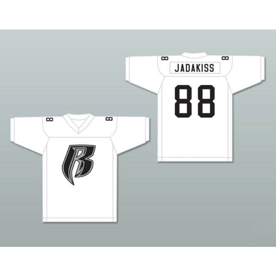 CUSTOM ANY Name Number JADAKISS ROUGH RYDERS 88 SILVER Football Jersey Top Stitched S-6XL