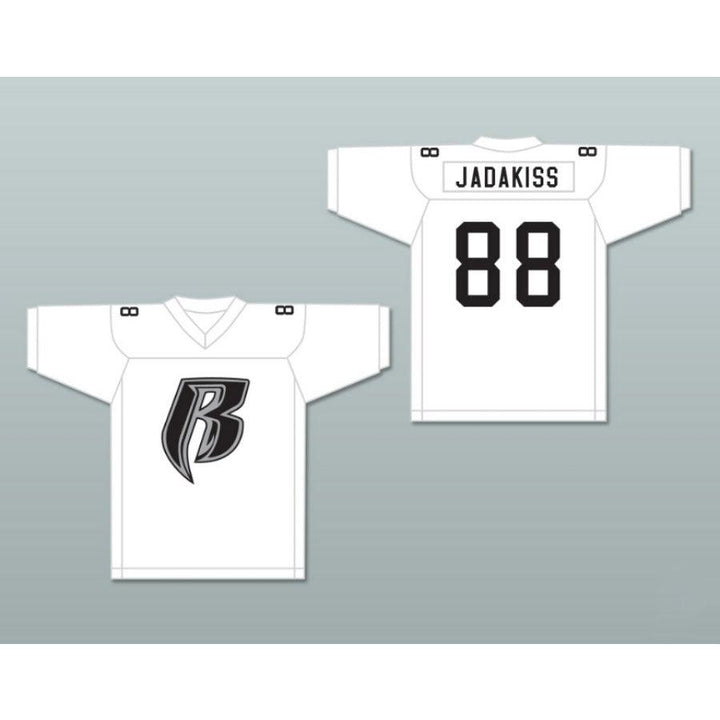CUSTOM ANY Name Number JADAKISS ROUGH RYDERS 88 SILVER Football Jersey Top Stitched S-6XL
