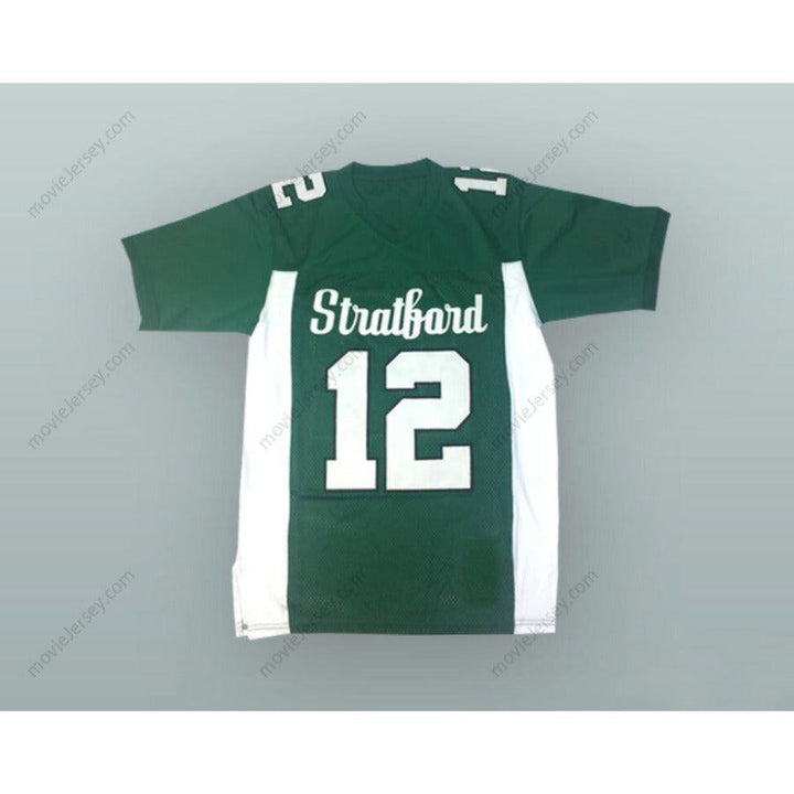 CUSTOM ANY Name Number ANDREW LUCK 12 STRATFORD HIGH SCHOOL SPARTANS GREEN FOOTBALL JERSEY Top Stitched S-6XL
