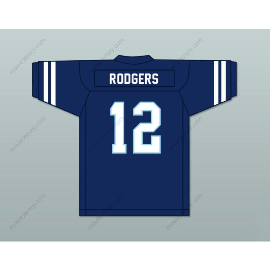 CUSTOM ANY Name Number AARON RODGERS 12 PLEASANT VALLEY HIGH SCHOOL VIKINGS WHITE FOOTBALL JERSEY Top Stitched S-6XL