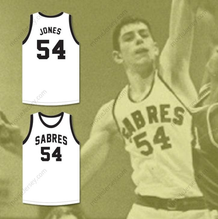 CUSTOM ANY Name Number BOBBY JONES 54 SOUTH  HIGH SCHOOL SABRES WHITE BASKETBALL JERSEY Top Stitched S-6XL