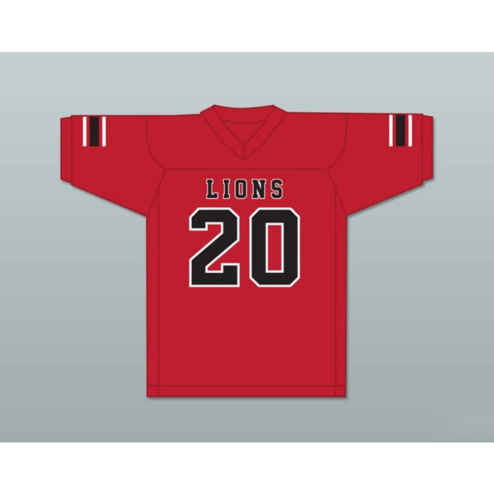 CUSTOM ANY Name Number CJ REAVIS 20 EMCC LIONS FOOTBALL JERSEY INCLUDES PATCHES Top Stitched S-6XL