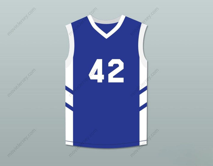 CUSTOM ANY Name Number VIN BAKER 42 BLUE BASKETBALL JERSEY DENNIS RODMAN'S BIG BANG IN PYONGYANG Top Stitched S-6XL