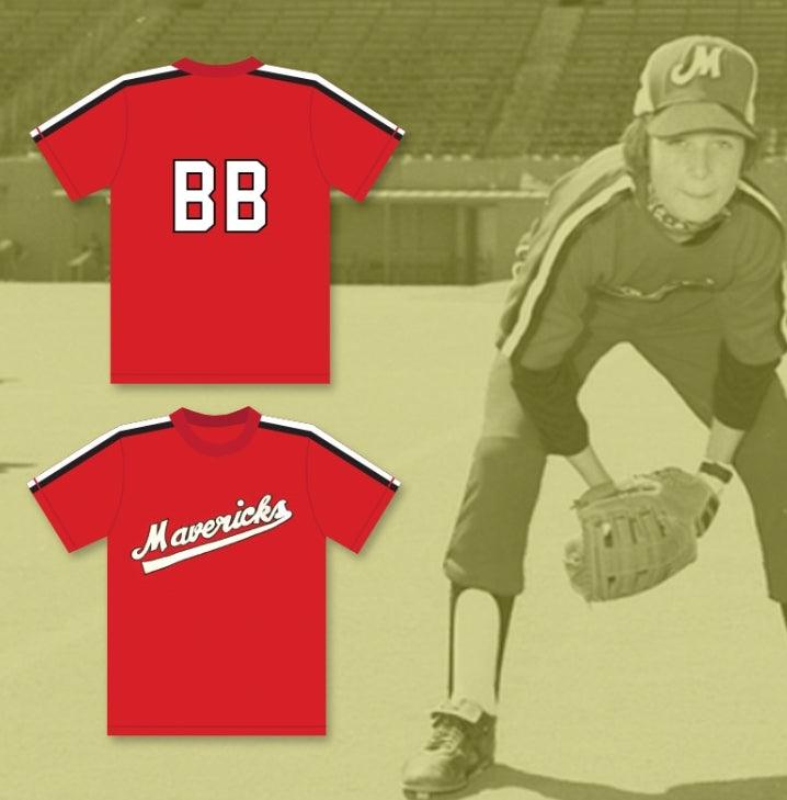 Custom Any Name Number TODD FIELD BALL BOY   BASEBALL JERSEY THE BATTERED BASTARDS OF BASEBALL Top Stitched S-6XL
